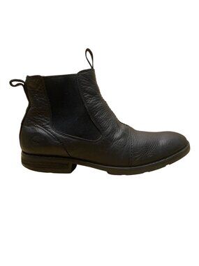 Timberland Men’ s Black Leather Pull-On Design Chelsea Boots Size 9.5M